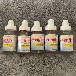 Vintage Evenflo Clear Glass Baby Bottles 4 oz. NEW 5 Pack